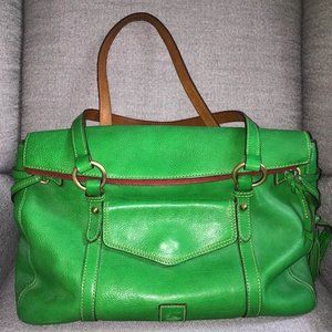 Dooney & Bourke Large Kelly Green Florentine The Smith Bag